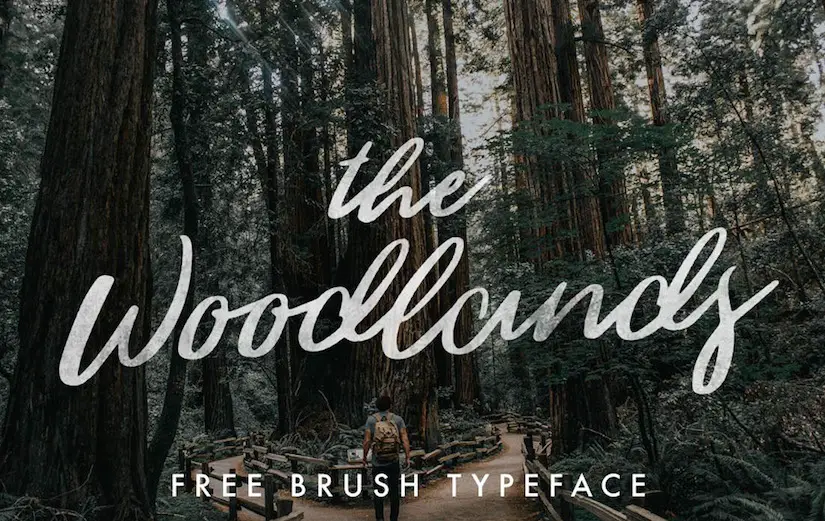 woodlands free font