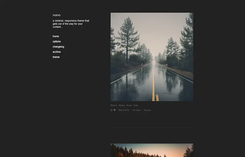 minimal tumblr themes