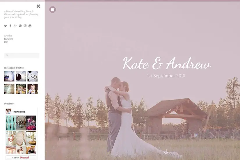 wedding aesthetic tumblr theme