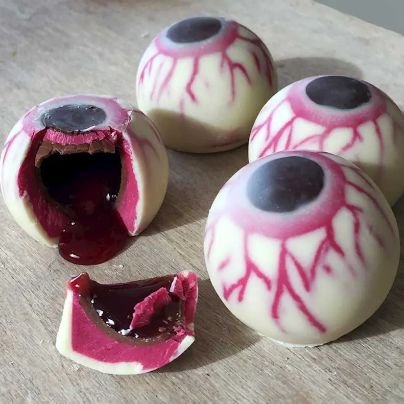 chocolate eyeballs halloween gift