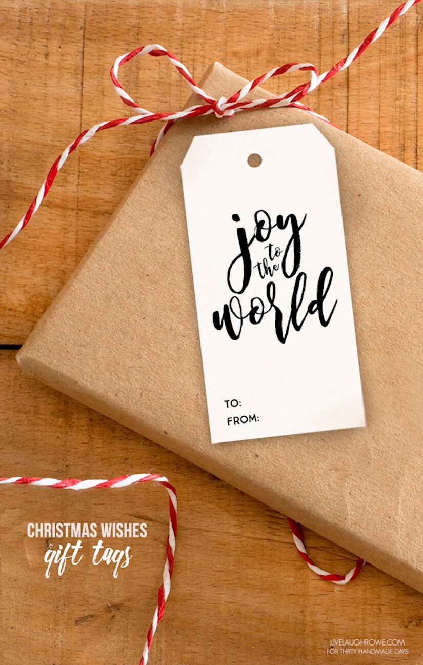 50+ Free Printable Christmas Gift Tags to Wrap Presents