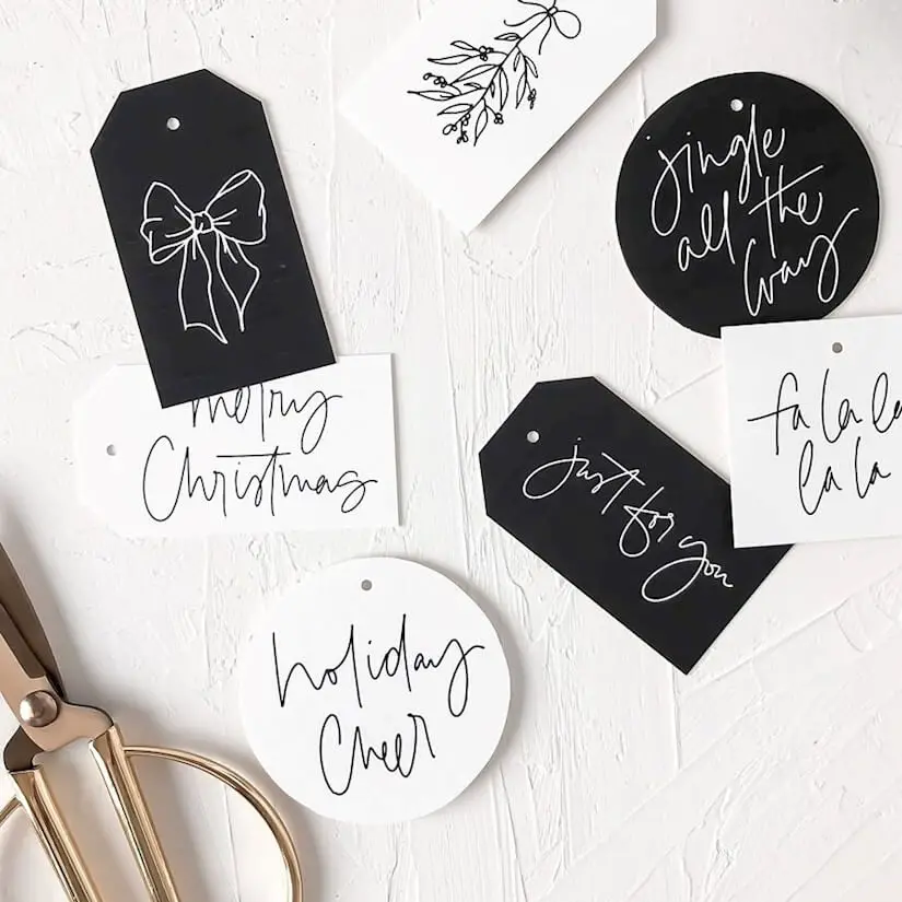 free printable holiday gift tags