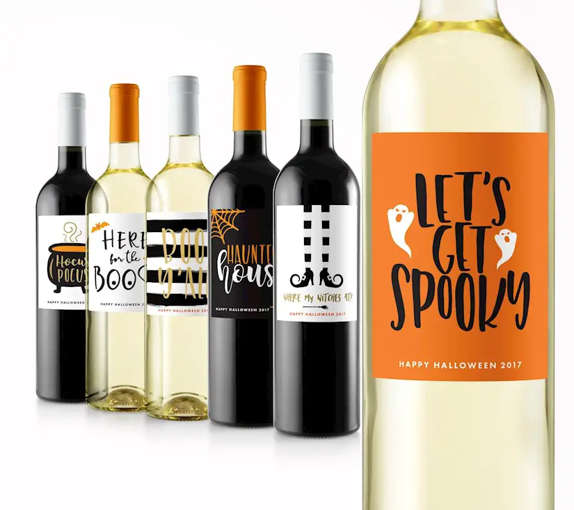 halloween wine labels halloween gift