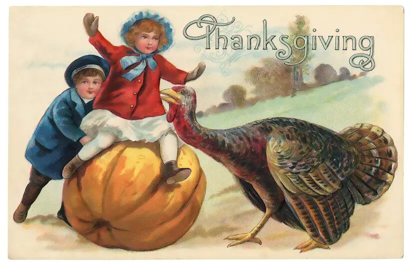 old style thanksgiving image