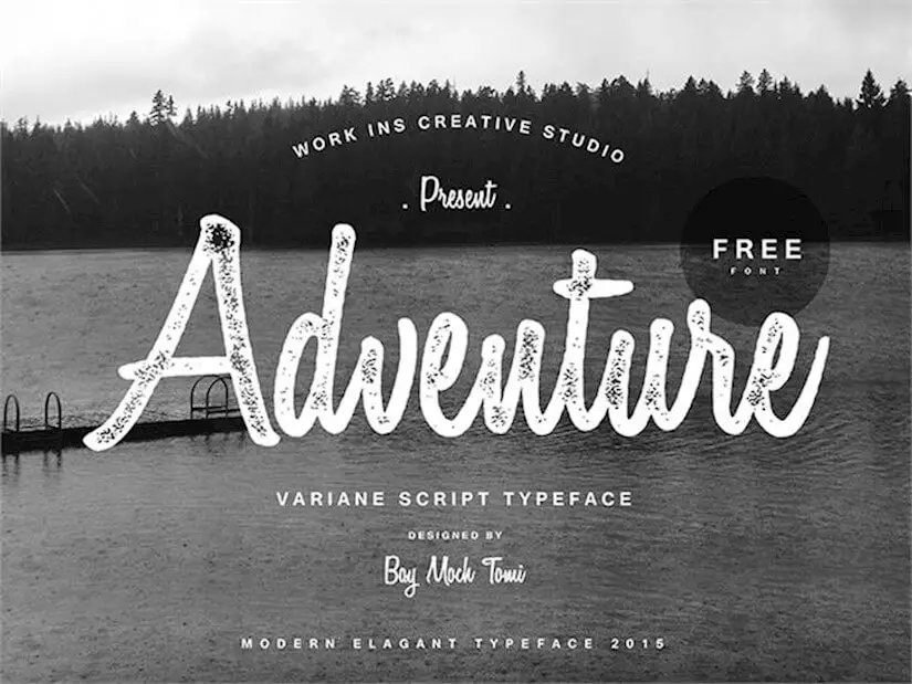 adventure with this font