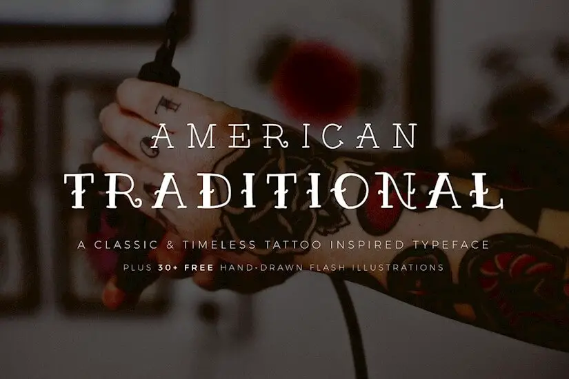 american traditional font