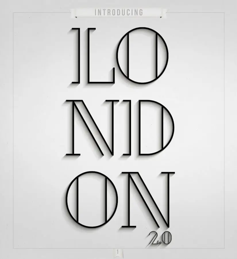 london stylish font