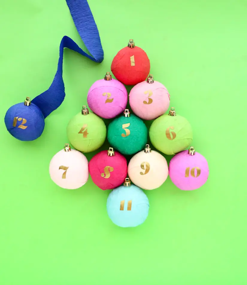 make it ornament surprise ball advent calendar