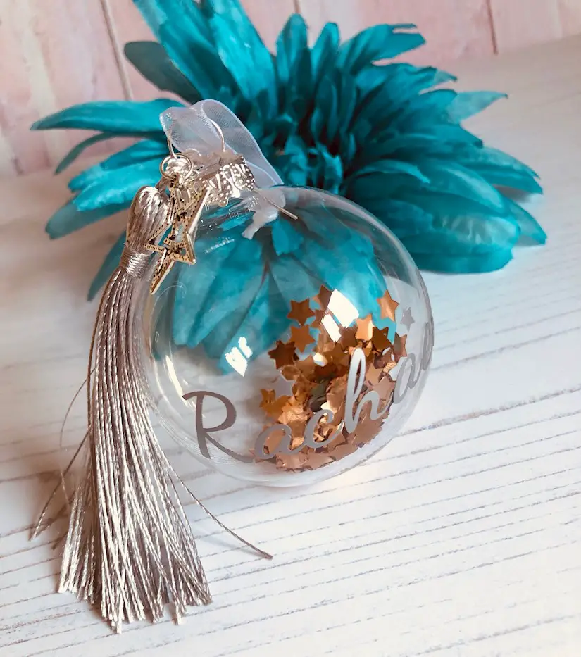 personalised bauble christmas tree