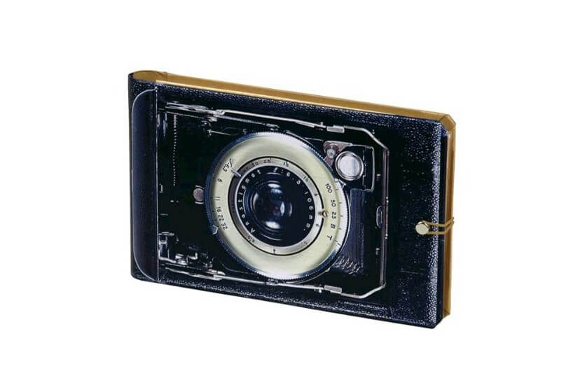 vintage camera photo album