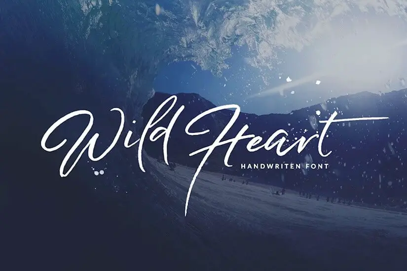 wild heart brush font