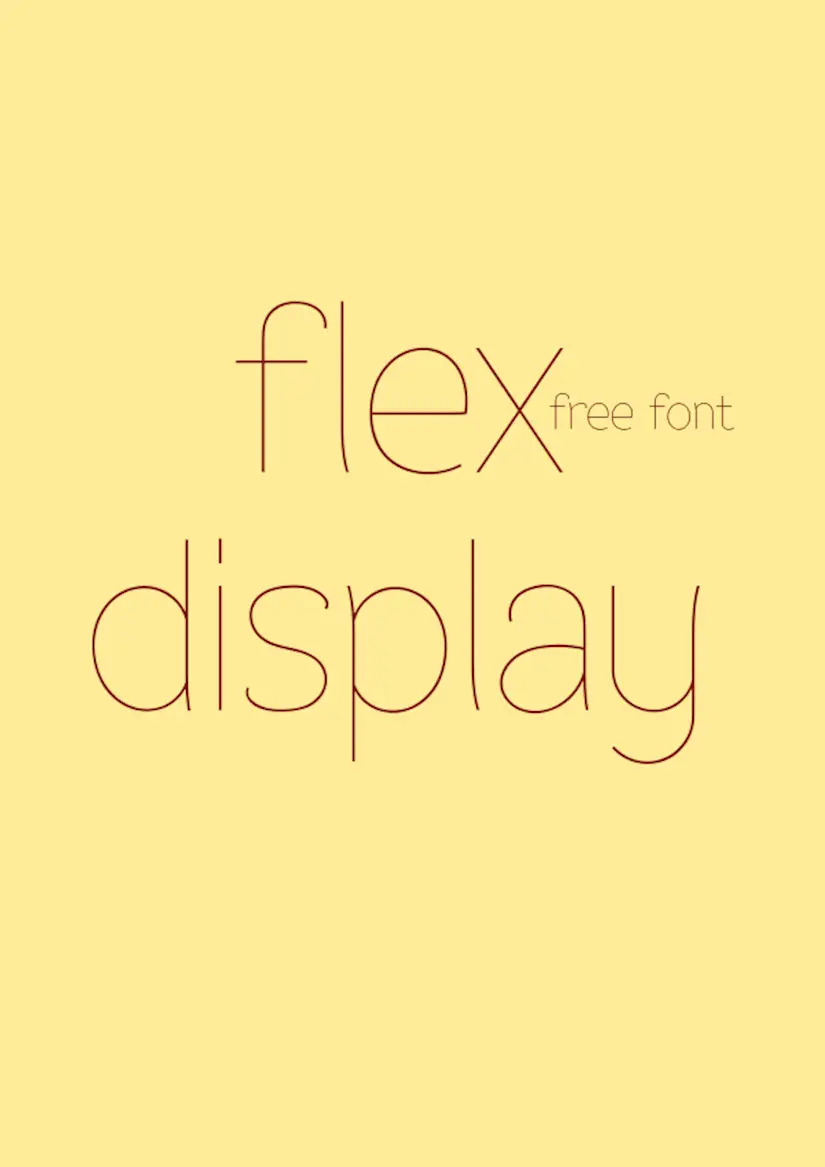 yellow hipster font