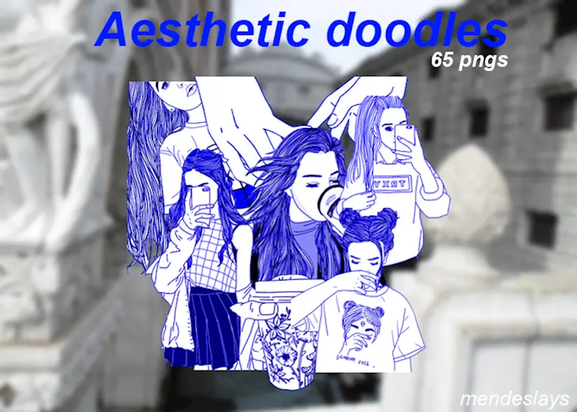 aesthetic png images doodles