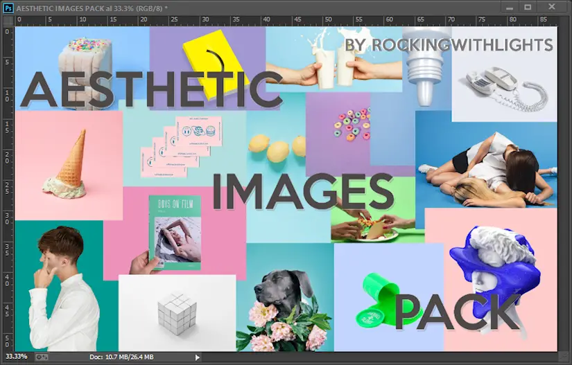 aesthetic png images pack colorful
