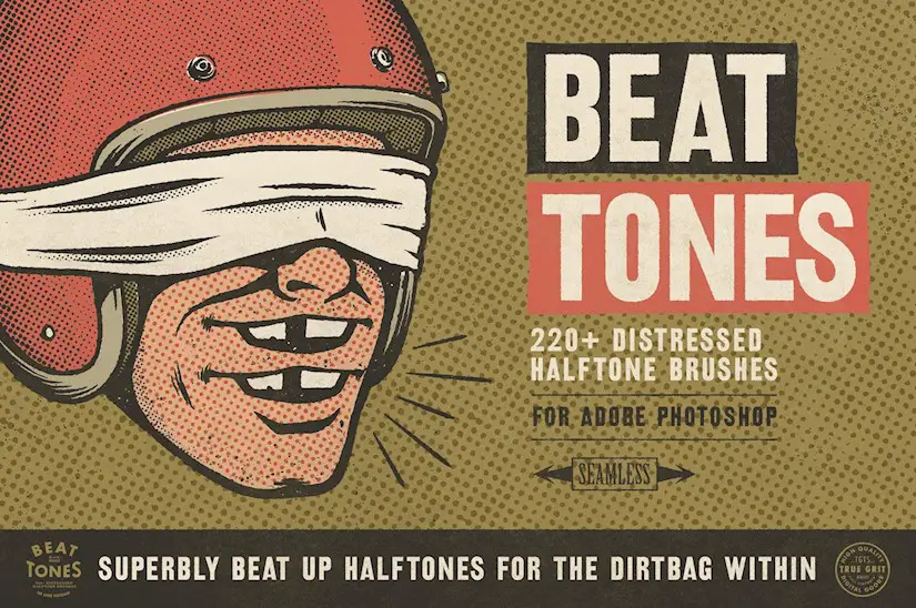 beat tones halftone brushes