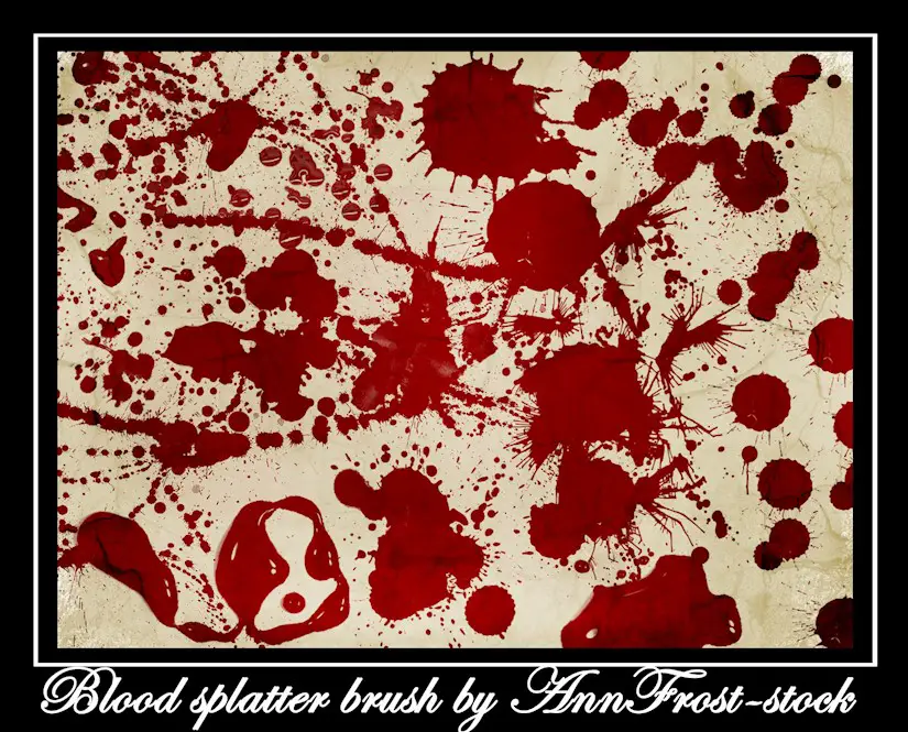 blood splatter brush