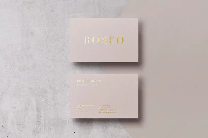 bosco business cards mockup premium