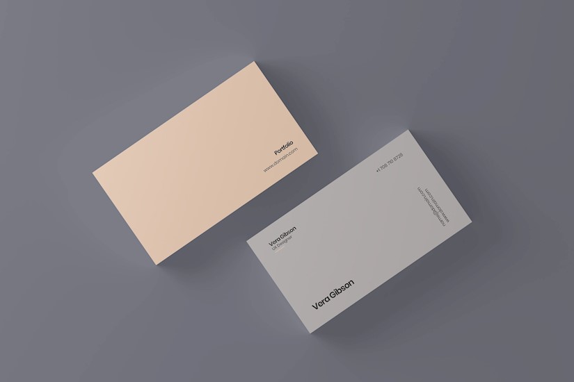 clean modern premium business cards