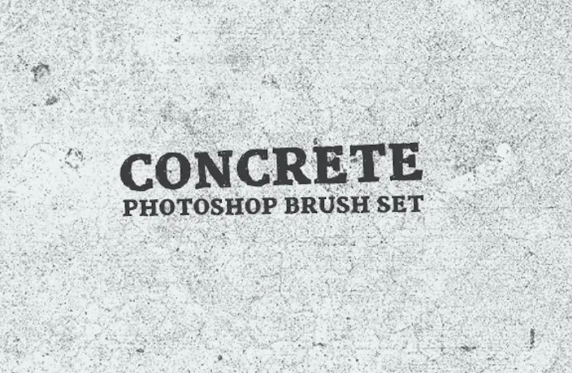 concrete photoshop brush set