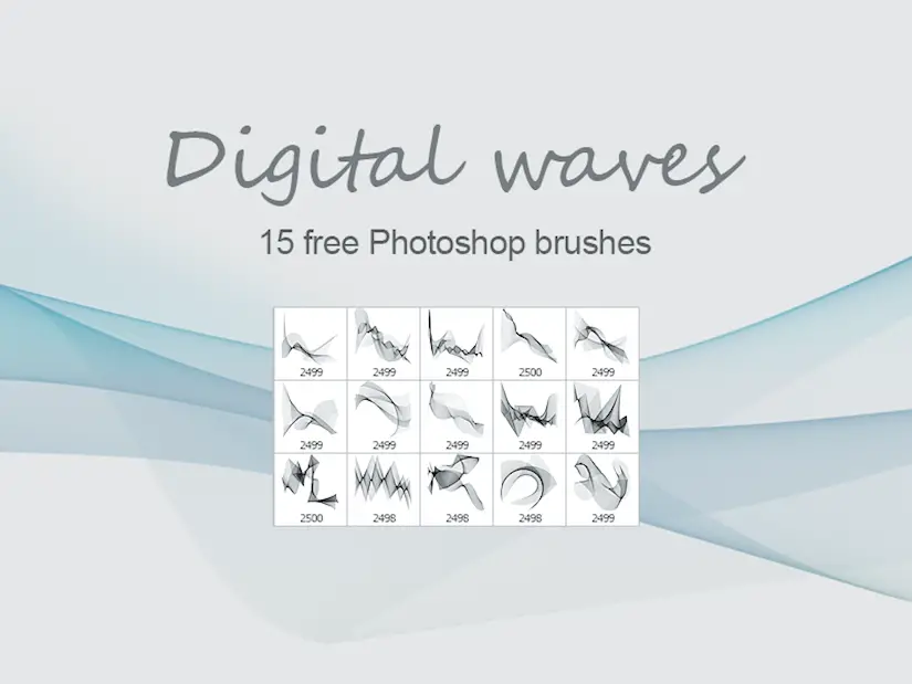 digital waves free ps brushes