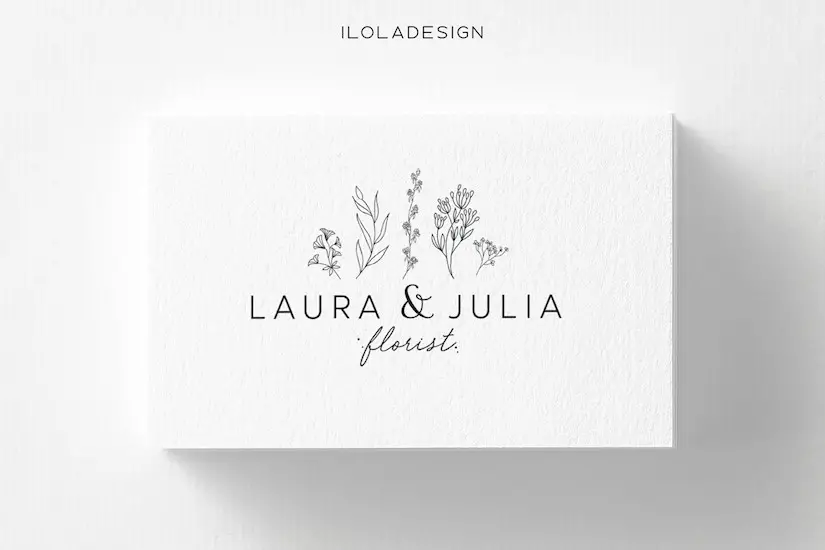 florist business card