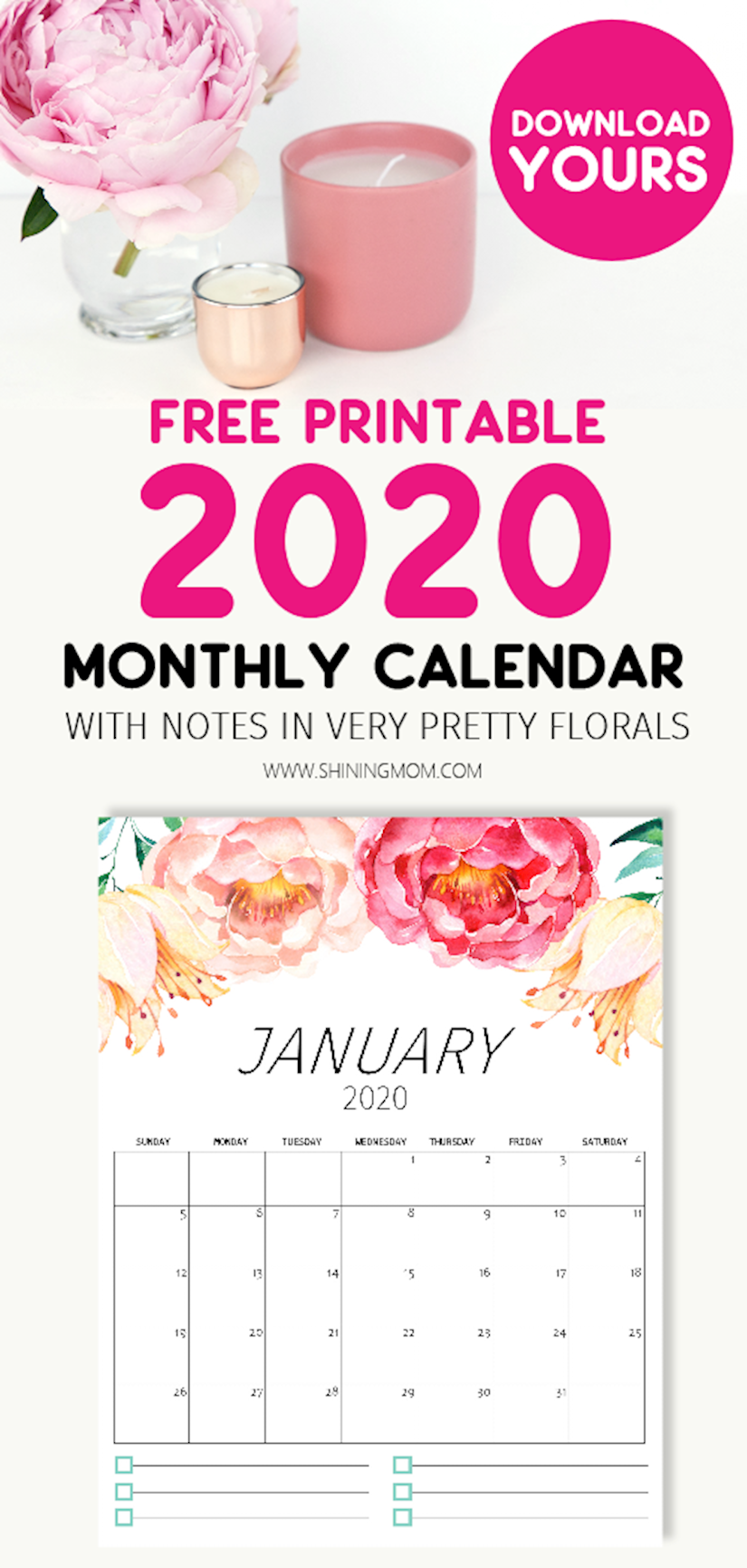 45 Best Printable Calendars 2020 (Both Free and Premium)