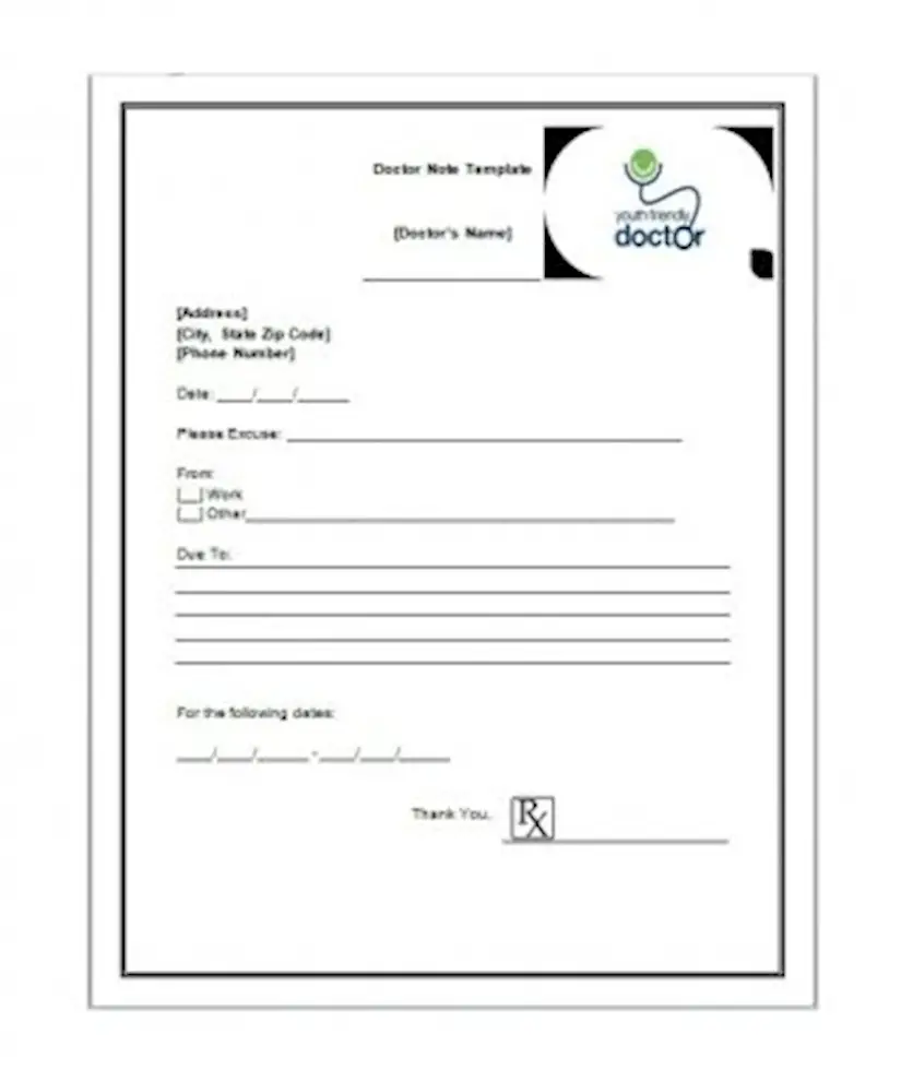 Free Fake Doctors Note Template from onedesblog.com