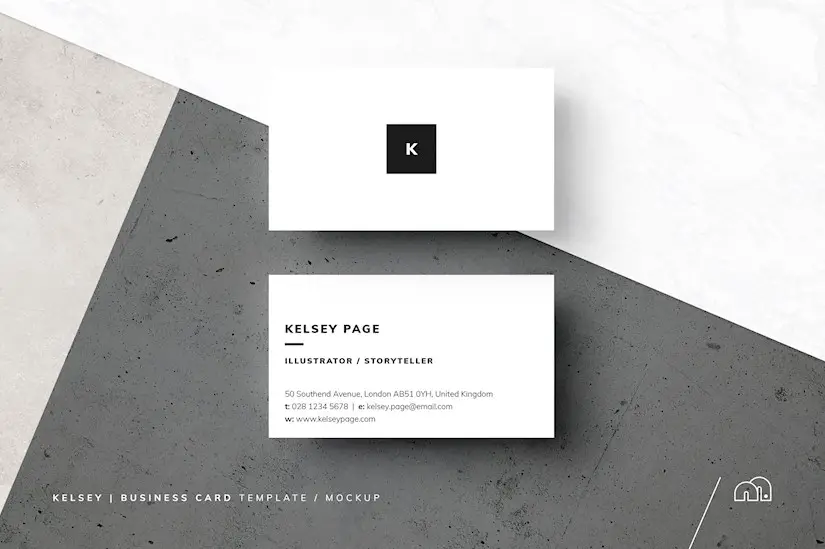 kelsey business card template
