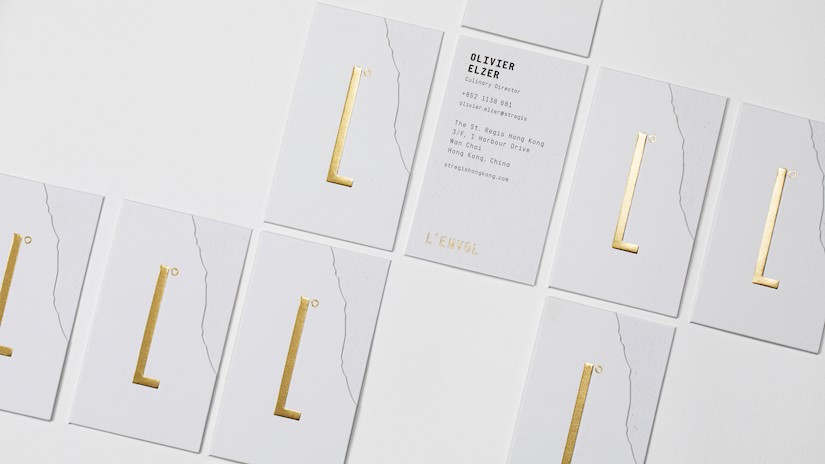 lenvol fine dining restaurant visual identity