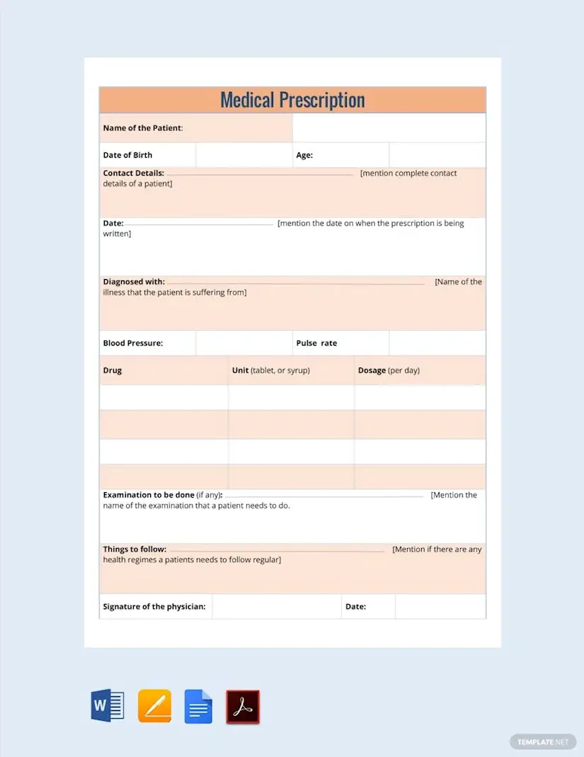 medical note for doctors