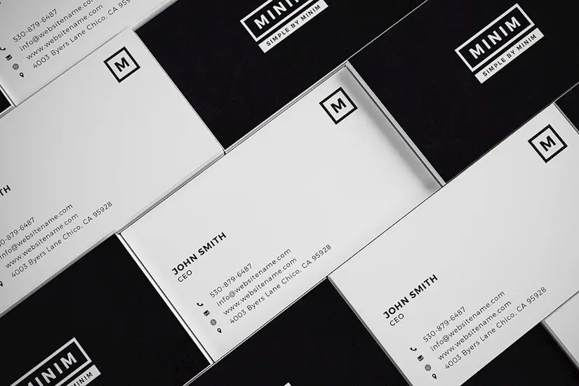 minimal business card 0 