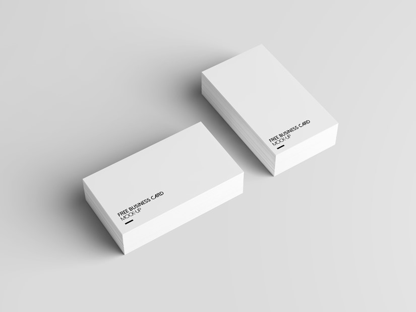 minimal business cards mockup bundle