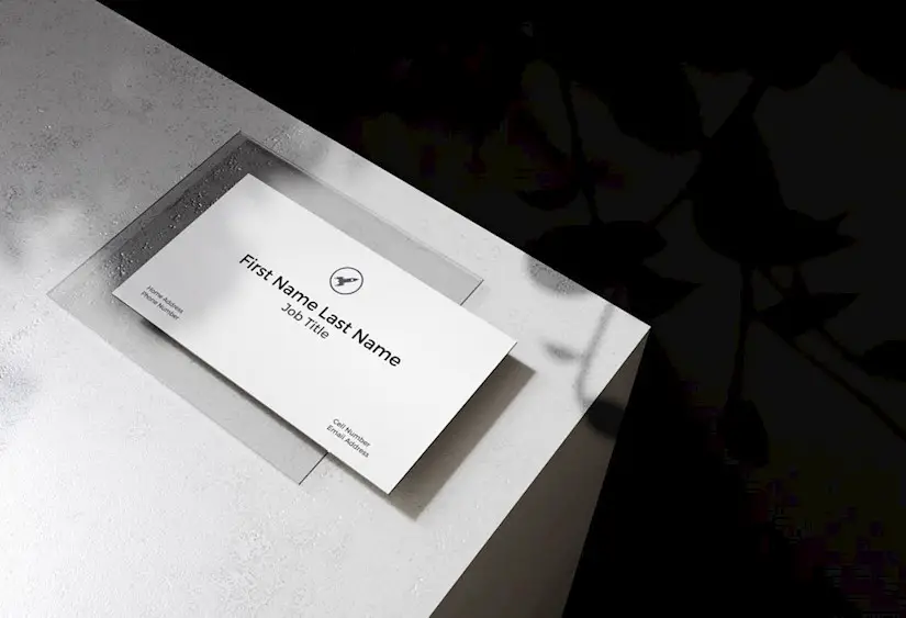 modern business card mockup