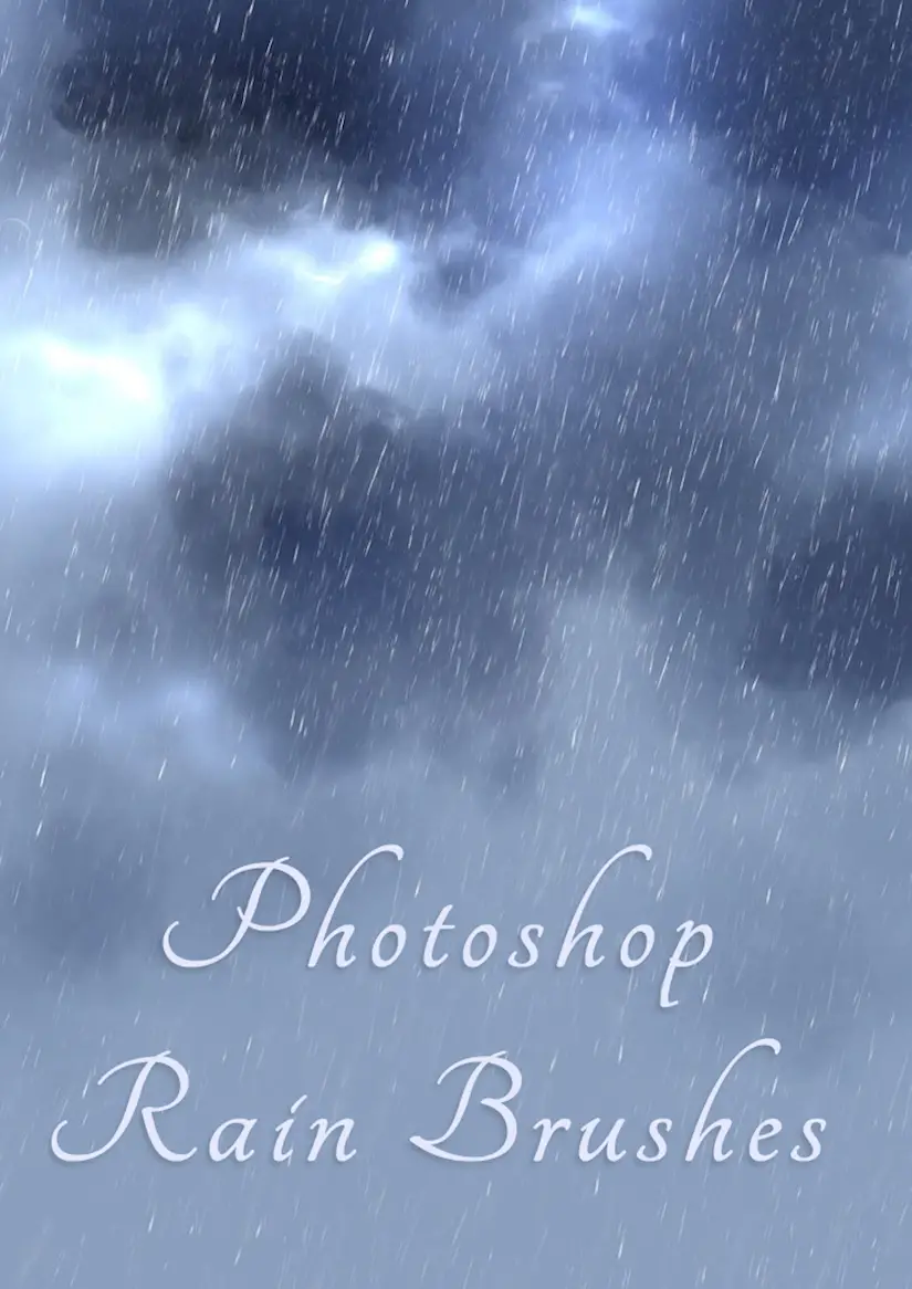 rain brush photoshop free download