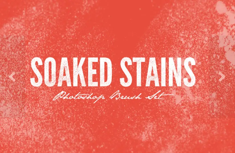 soaked stains photoshop brush pack