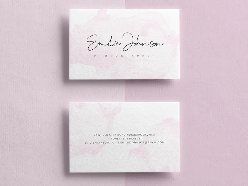 110 Minimalist Business Cards Templates, Ideas, and Mockups - Onedesblog