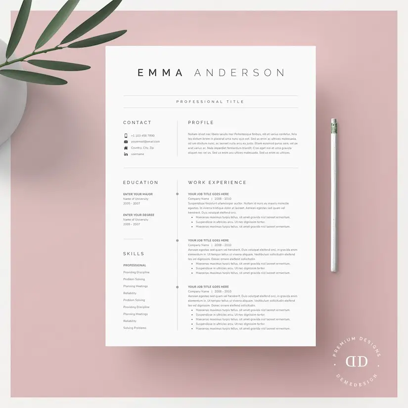 word resume cover letter