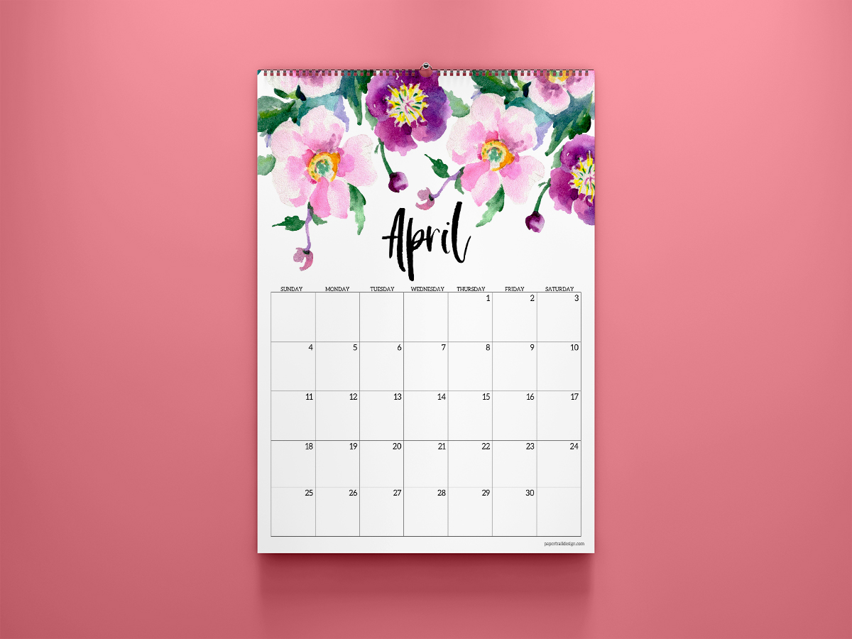 April 2021 Desktop Calendar Calendar 2021