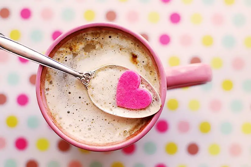 beverage breakfast close up cocoa valentine image