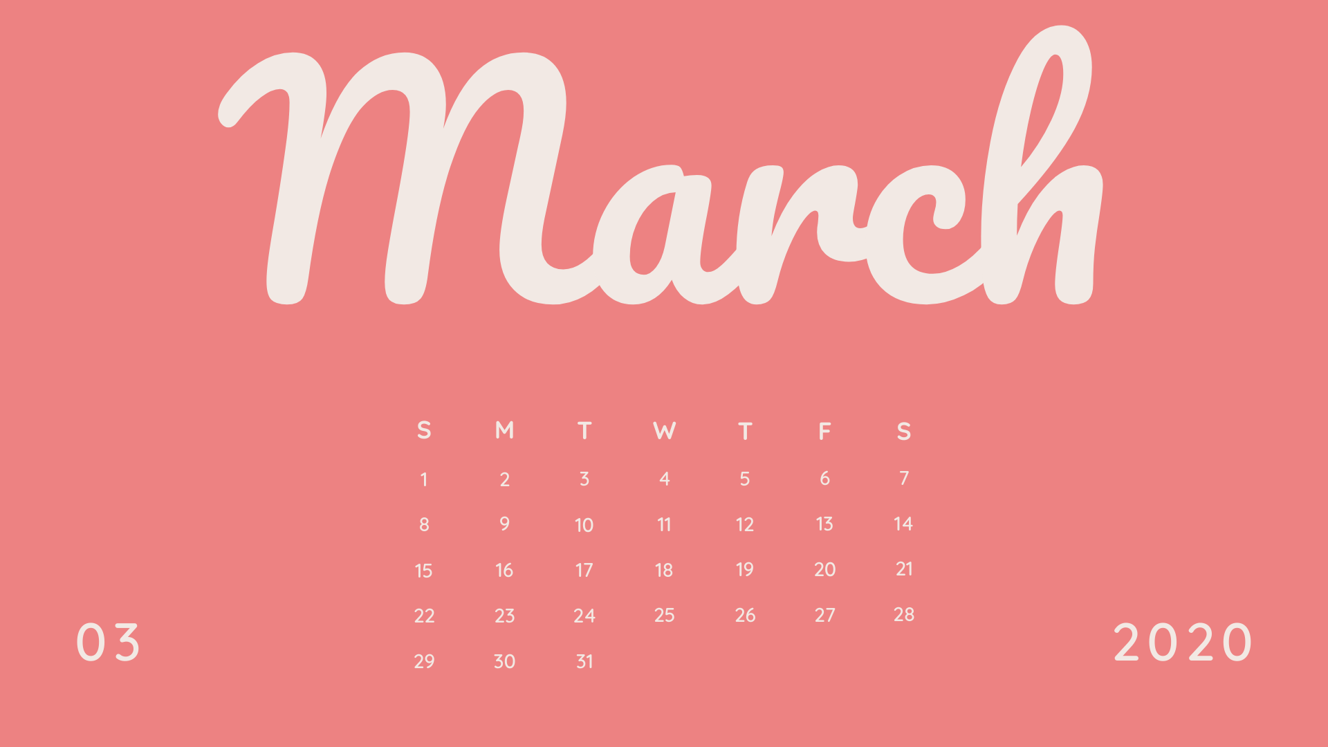 30 March 2020 Calendars You Can Print - Onedesblog