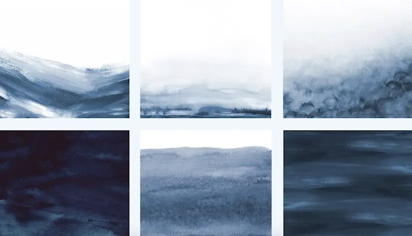 watercolor backgrounds indigo