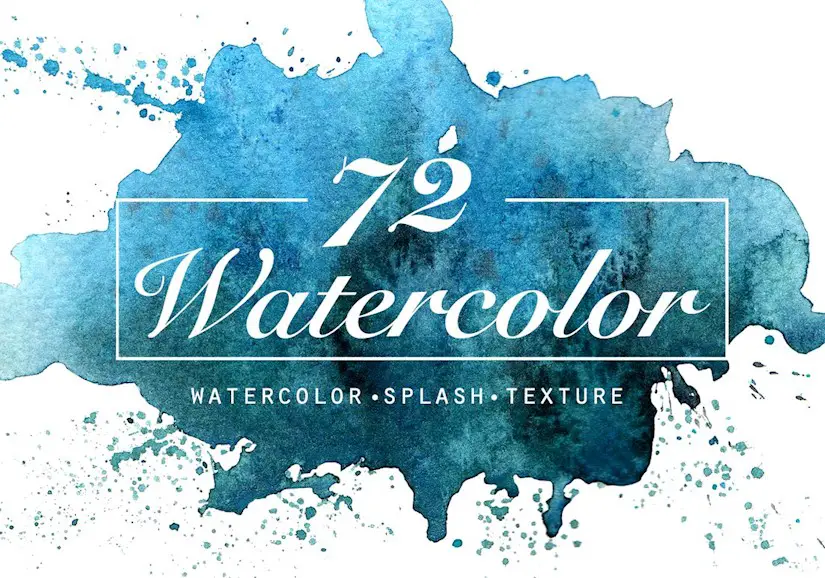 watercolor texture and splatter
