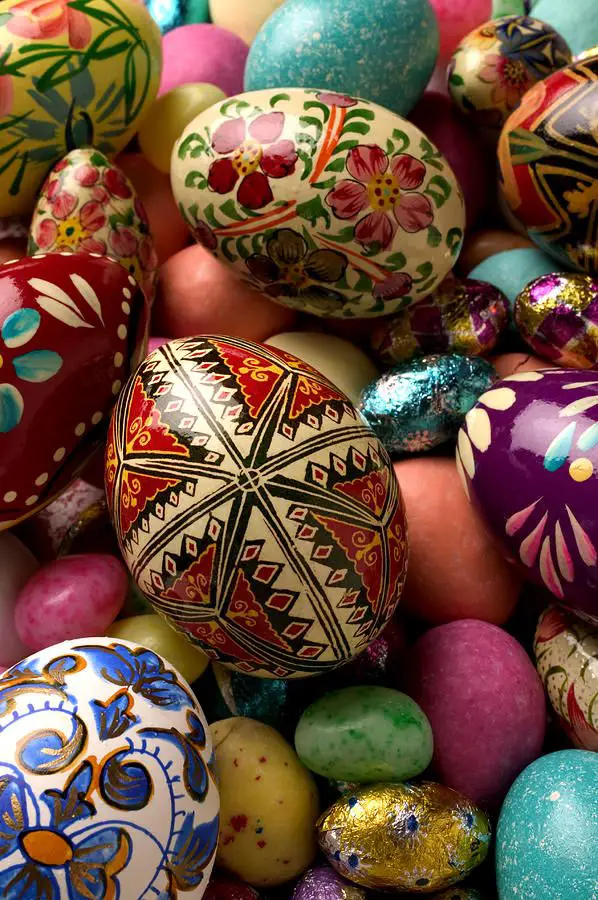 4 Pysanky Ukranian Easter Eggs