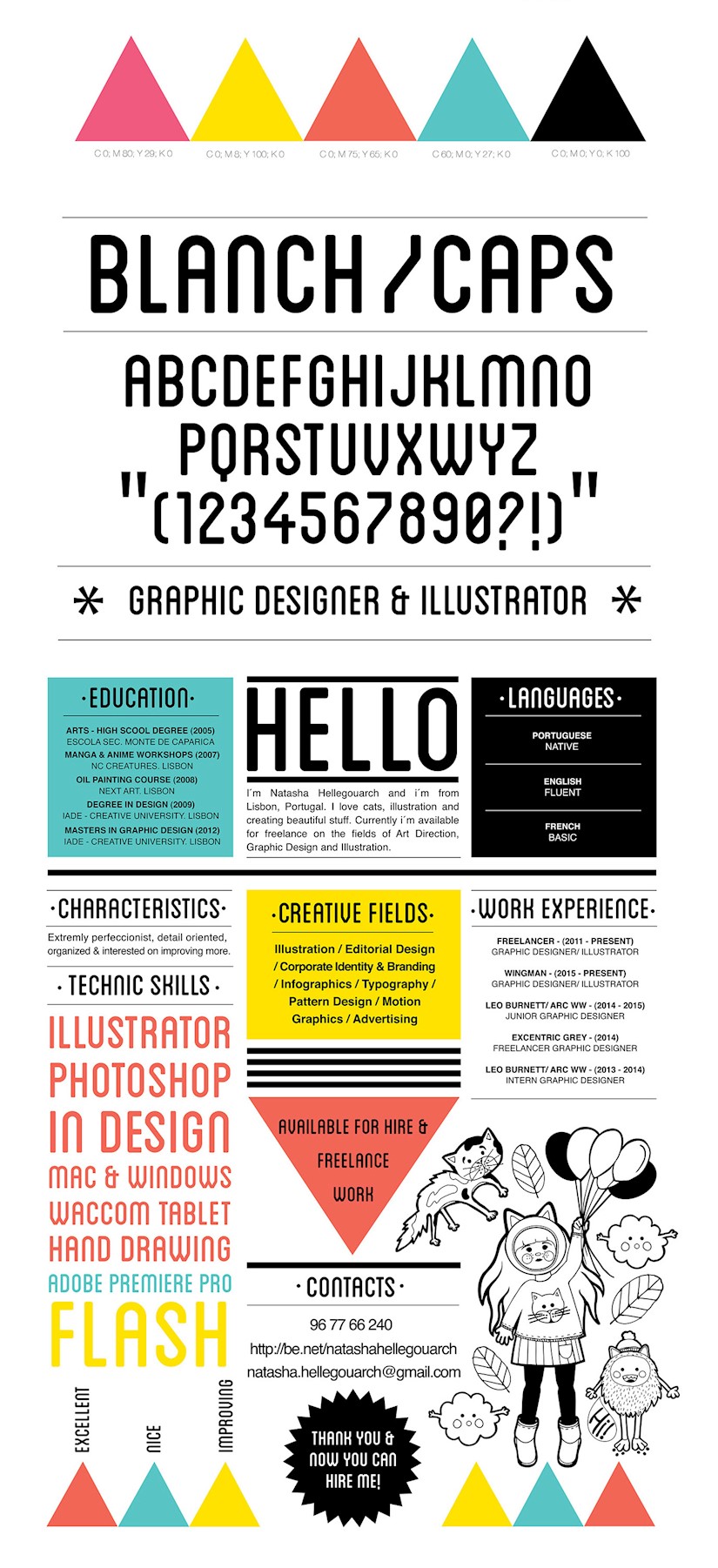 colorful resume illustrator