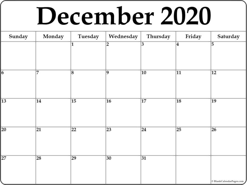 desk office december 2020 calendar b3