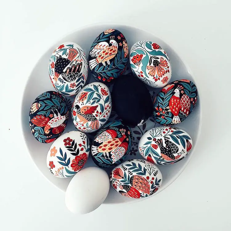 folk art easter eggs 5