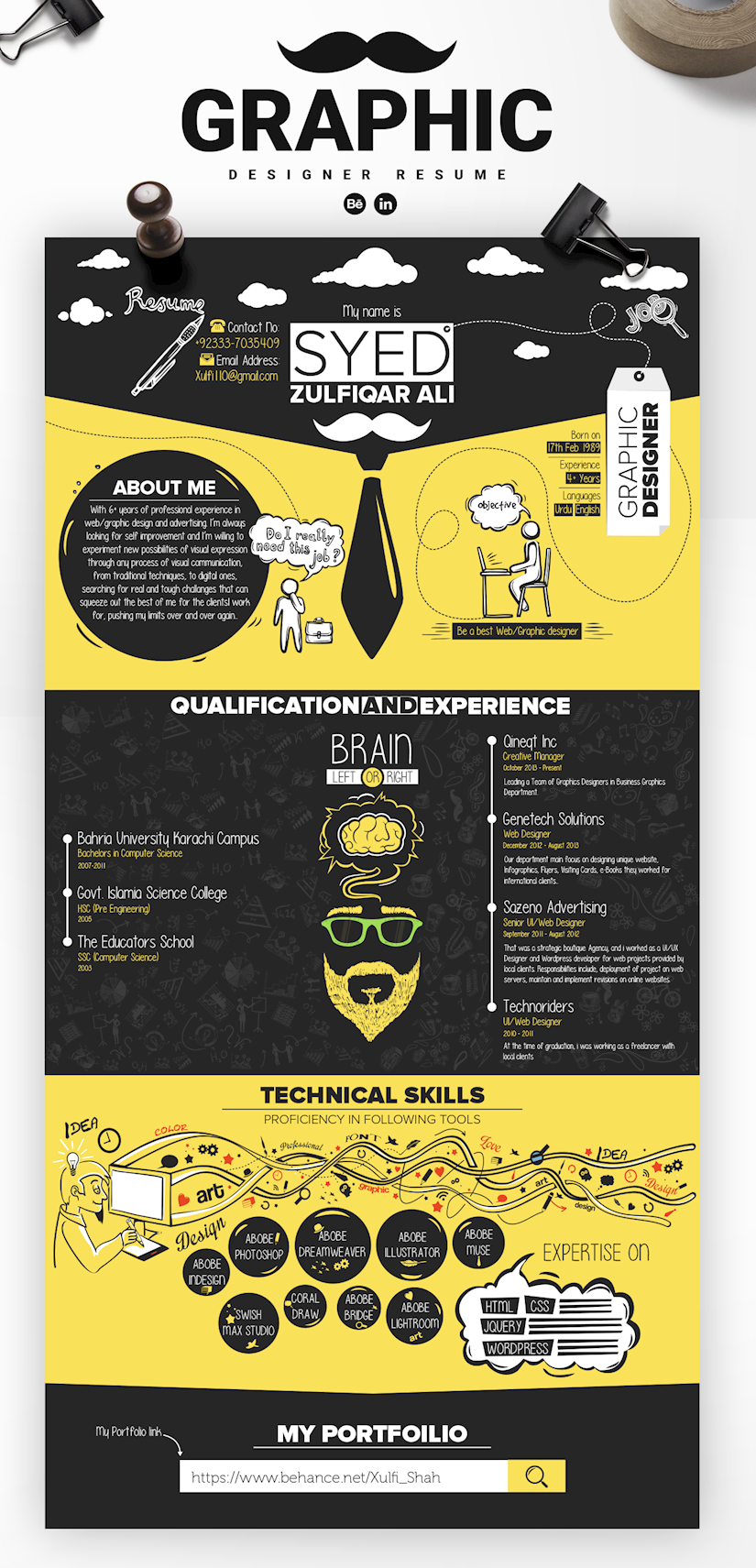 45 Creative Graphic Designer Resume Examples And Templates Onedesblog 