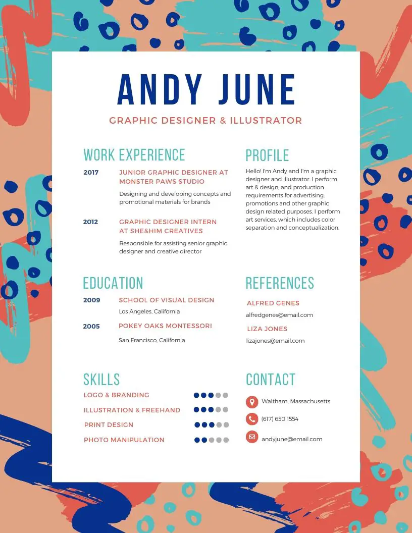 45 Creative Graphic Designer Resume Examples & Templates ...