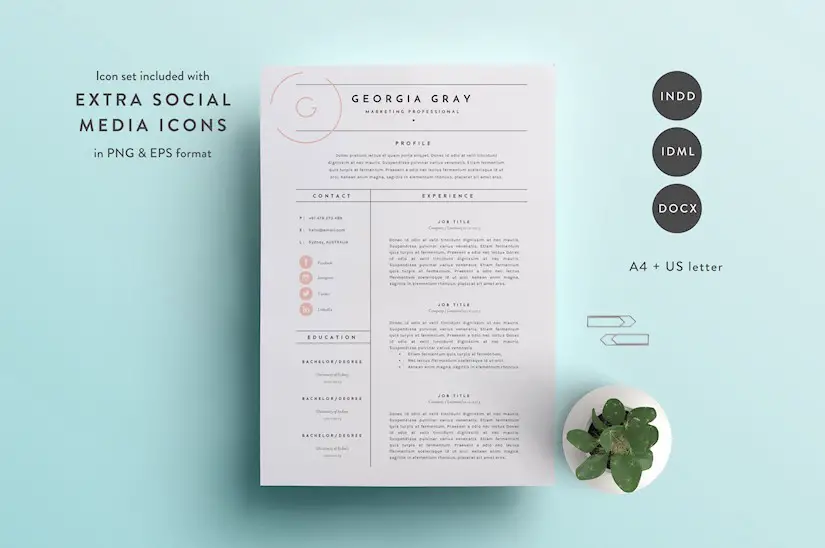 Download 45 Creative Graphic Designer Resume Examples Templates Onedesblog