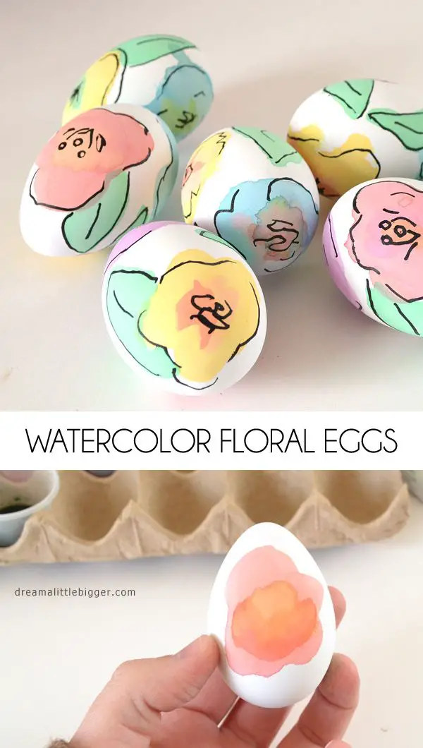 watercolor eggs